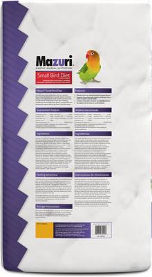 Show full view: Mazuri Small Bird Food, 25-lb bag slide 2 of 9