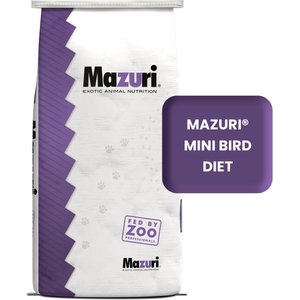 Mazuri Mini Bird Food, 25-lb bag