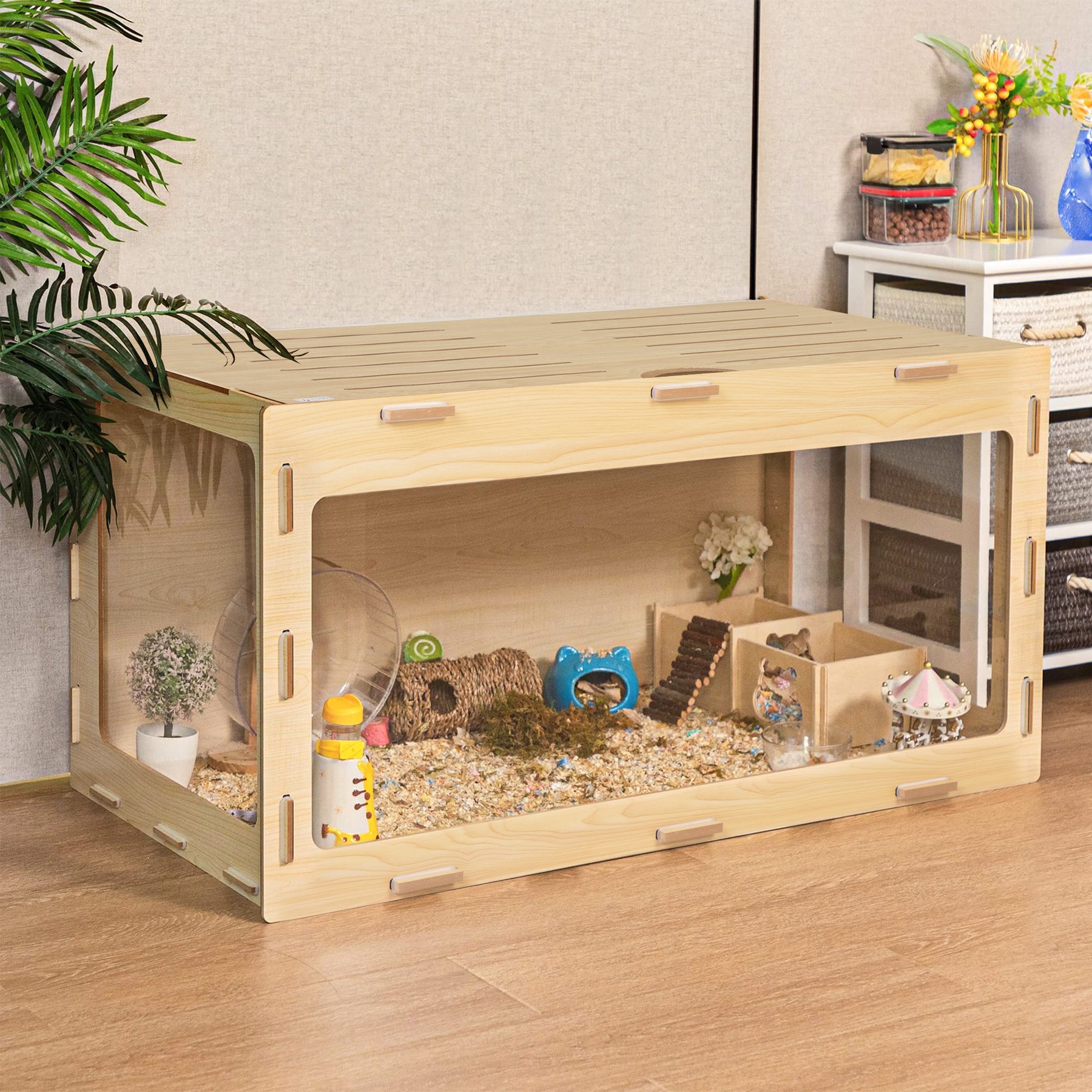 Mouse Cage Wooden Hamster Cage, Large Hamster Cages And Habitats