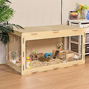 Coziwow Acrylic Window Hamster Cage & Gerbil Habitat, 31.5-in