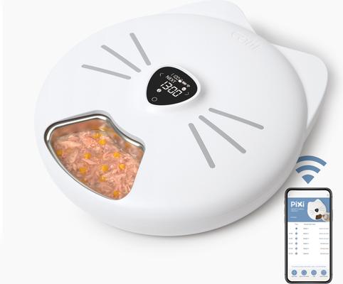 Show full view: Catit Pixi Smart 6-Meal Cat Feeder, Stainless slide 5 of 11