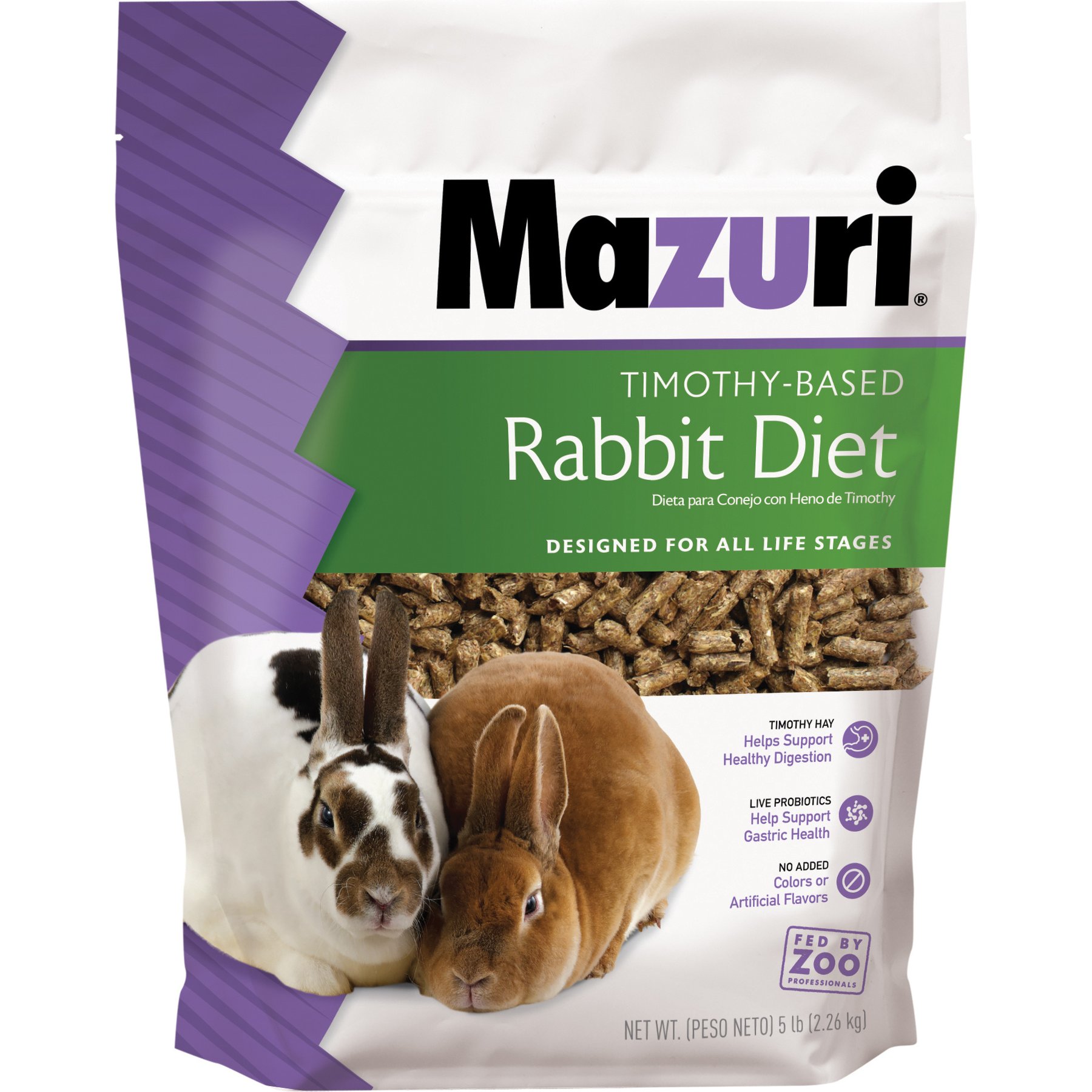Mazuri Timothy Based Rabbit Food, 5-lb bag