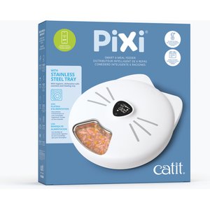 Catit Pixi Smart 6-Meal Cat Feeder, Stainless