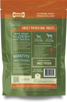 Show full view: Gaines Family Farmstead Sweet Potato Bones Single Ingredient Dog Chews, 32-oz bag slide 3 of 9