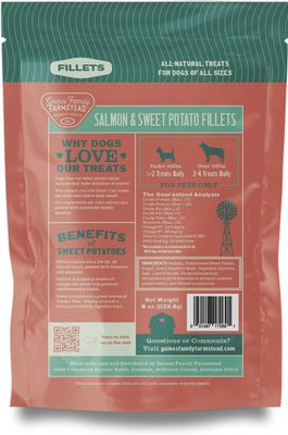 Show full view: Gaines Family Farmstead Salmon & Sweet Potato Fillets Dog Treats, 40-oz bag slide 3 of 8