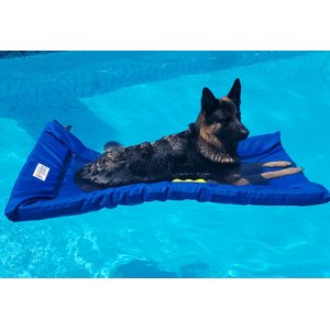 Lazy Dog Lounger Water Raft Dog Toy, Royal Blue, Large