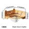 Show in main carousel: PETOMG Corner Mount Cat Wall Shelf, Wood Color, Medium slide 2 of 6