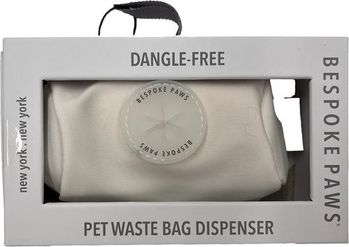 Show full view: Bespoke Paws Pawsh Pouch Leash Attachment Dog Poop Bag Dispenser, Ivory slide 5 of 10