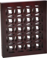Etna Positano 3 Panel Adjustable Wooden Dog Gate, Mahogany, 48 x 19-in slide 2 of 4