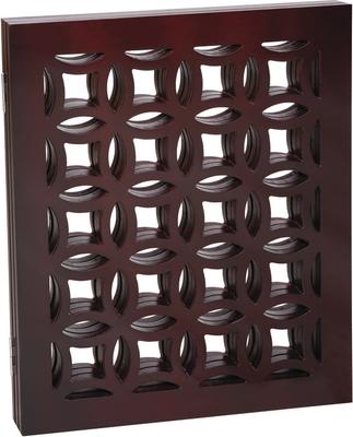Show full view: Etna Positano 3 Panel Adjustable Wooden Dog Gate, Mahogany, 48 x 19-in slide 3 of 5