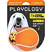 Show in main carousel: Playology Halloween Pumpkin Spice Scented Squeaky Chew Ball Dog Toy, Orange, Jumbo slide 1 of 7