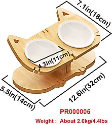 PETOMG Double Elevated Cat Bowl, 1-cup slide 2 of 3