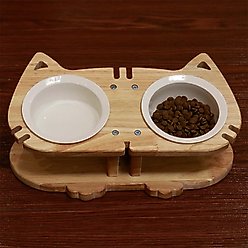 PETOMG Double Elevated Cat Bowl, 1-cup