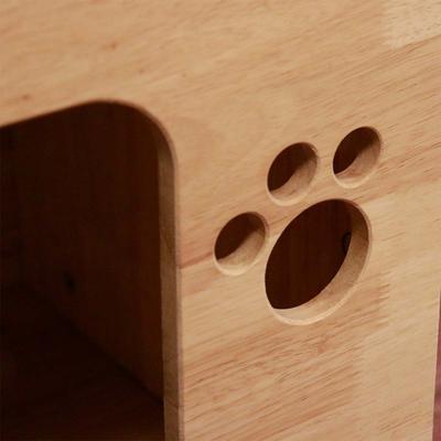 Show full view: PETOMG 29-in Cat Condo, Wood Color, Medium slide 4 of 8