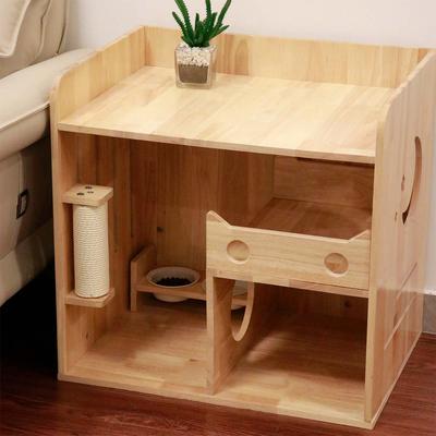 Show full view: PETOMG 24-in Cat Condo, Wood Color, Medium slide 5 of 9