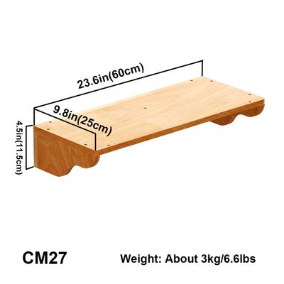 Show full view: PETOMG 23.6-in Cat Wall Shelf, Wood Color, Medium slide 2 of 6