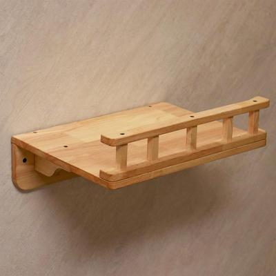 Show full view: PETOMG Perch Cat Wall Shelf, Wood Color, Medium slide 5 of 7