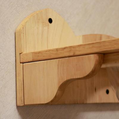 Show full view: PETOMG Cat Space Capsule Cat Wall Shelf, Wood Color, Medium slide 4 of 6