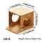 Show in main carousel: PETOMG Wall Mounted House Cat Wall Shelf, Wood Color, Medium slide 2 of 6