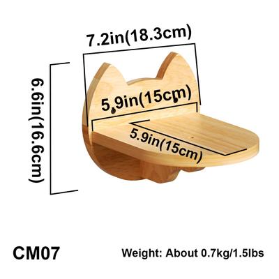 Show full view: PETOMG Cat Wall Shelf, 2 count slide 3 of 7