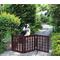 Show in main carousel: Etna Positano 3 Panel Adjustable Wooden Dog Gate, Mahogany, 48 x 19-in slide 2 of 5