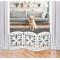 Show in main carousel: Etna Flower Design 3 Panel Adjustable Wooden Dog Gate, White, 48 x 19-in slide 2 of 3