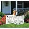 Show in main carousel: Etna Swirl Design 3 Panel Adjustable Wooden Dog Gate, White, 48 x 19-in slide 3 of 3
