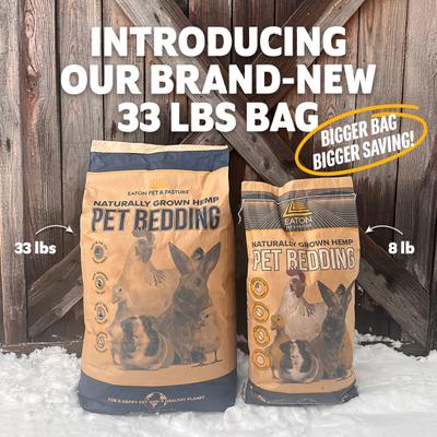 Show full view: Eaton Pet & Pasture Naturally Grown Hemp Chicken Bedding, 33-lb bag slide 2 of 8