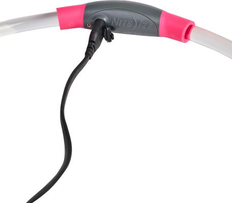 Show full view: Nite Ize NiteHowl Rechargeable LED Dog Safety Necklace, Tie Dye Pink, 12 to 27-in neck slide 6 of 10