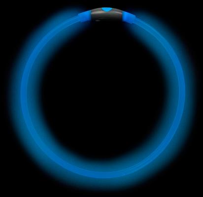 Show full view: Nite Ize NiteHowl Rechargeable LED Dog Safety Necklace, Blue, 12 to 27-in neck slide 3 of 10
