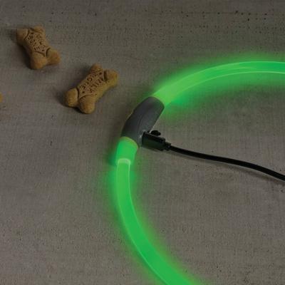 Show full view: Nite Ize NiteHowl Rechargeable LED Dog Safety Necklace, Green, 12 to 27-in neck slide 7 of 10