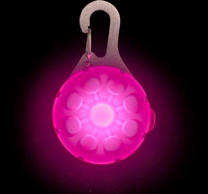Show full view: Nite Ize SpotLit Rechargeable LED Dog Collar Light, Pink slide 3 of 10