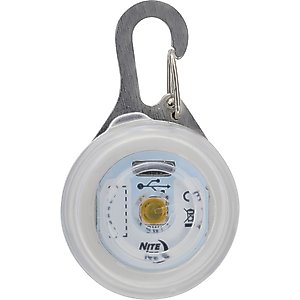Nite Ize SpotLit Rechargeable LED Dog Collar Light, White