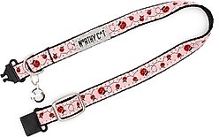 The Worthy Dog Ladybug Breakaway with Bell Cat Collar, Pink, 9 to 11-in neck, 1/2-in wide slide 2 of 3