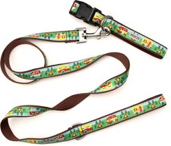 The Worthy Dog Happy Camper Dog Collar, Multicolored, X-Large: 17 to 23-in neck, 1-in wide slide 2 of 3