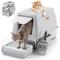 Show in main carousel: Casfuy Enclosed Stainless Steel Cat Litter Box & Metal Scooper slide 1 of 6