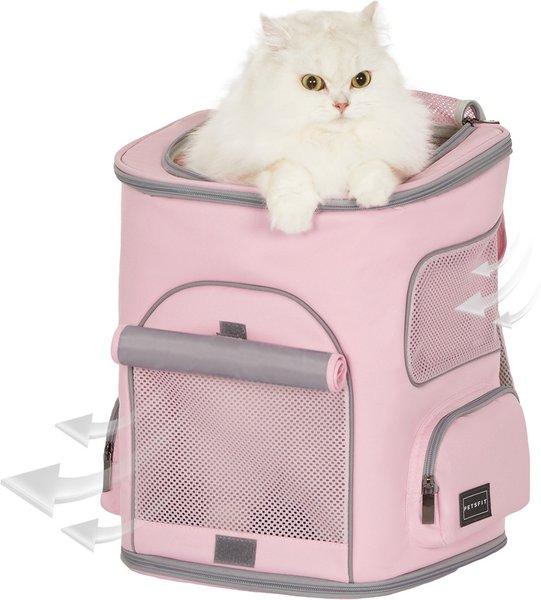 Show full view: Petsfit Airline Approved Backpack Dog & Cat Carrier, Pink slide 8 of 10
