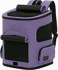 Petsfit Airline Approved Backpack Dog & Cat Carrier, Purple