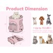 Show in main carousel: Petsfit Airline Approved Backpack Dog & Cat Carrier, Pink slide 2 of 10