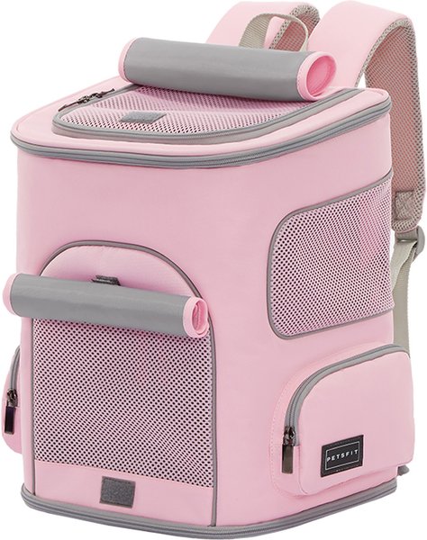 Show full view: Petsfit Airline Approved Backpack Dog & Cat Carrier, Pink slide 1 of 10