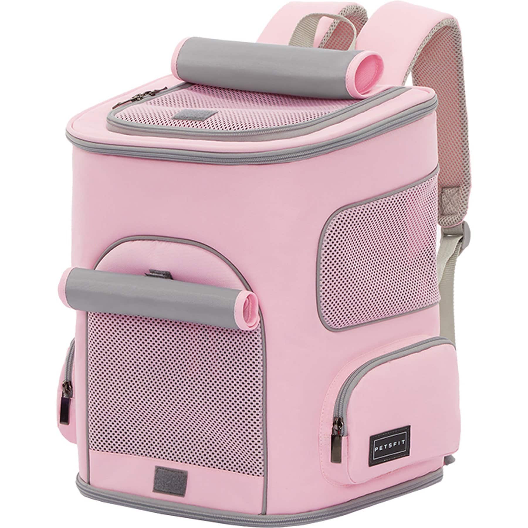 Petsfit Petsfit Airline Approved Backpack Dog & Cat Carrier, Pink