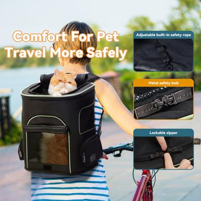 Show full view: Petsfit Airline Approved Backpack Dog & Cat Carrier, Black slide 6 of 10