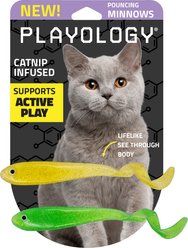 Playology Minnows Cat Toy with Catnip, 2 count