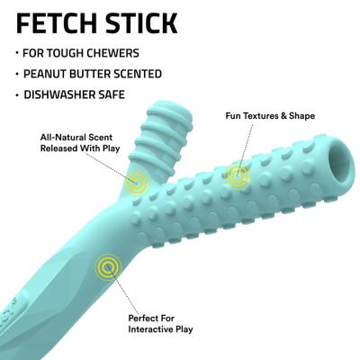 Show full view: Playology Scented Fetch Stick Dog Toy, Jumbo, Peanut Butter Scented slide 3 of 10