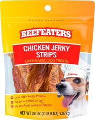 Beefeaters Chicken Strips Jerky Dog Treats, 38-oz bag