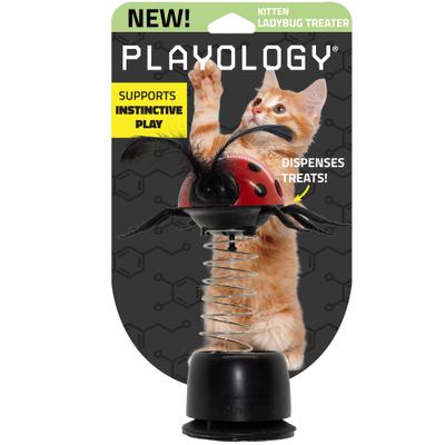 Show full view: Playology Pop-Up Ladybug Treater Cat Toy Treat Dispenser slide 1 of 8