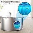 Show in main carousel: Casfuy PWS-140 Quiet Stainless Steel Dog Water Fountain with Water Level Window, 230-oz slide 6 of 8