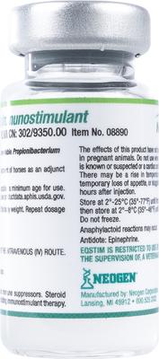 Show full view: EqStim (P. Acnes Immunostimulant) Injectable for Horses, 0.4 mg/mL, 5-mL slide 2 of 2
