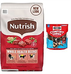Rachael Ray Nutrish Real Beef, Pea, & Brown Rice Recipe Dry Food + Gentle Digestion Real Chicken, Pumpkin & Salmon Canned Dog Food