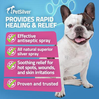 Show full view: PetSilver Wound & Skin Spray for Dogs & Cats, 4-fl oz bottle slide 4 of 11
